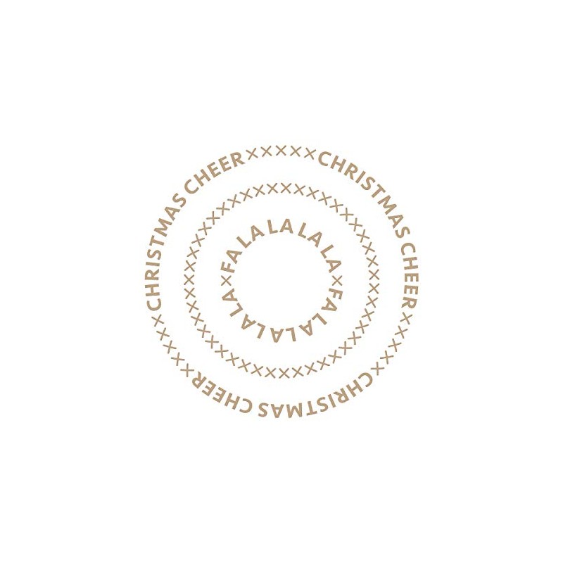 Spellbinders Christmas Essential Circles Glimmer Hot Foil Plate, Metal