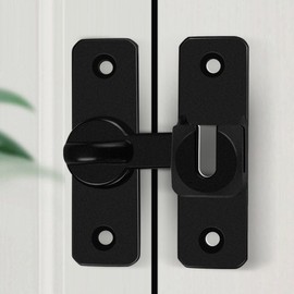 Youngdal Hardware Sliding Door Latch Lock C2(Black)