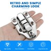 SDTC Tech 2-Pack Retro Silver Style Box Toggle Latch Antique