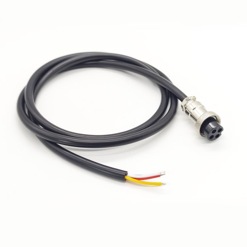 GX16 4 Pin Cable Single Female Aviation Cordset, GX16 4