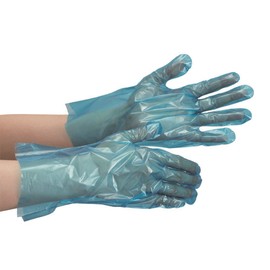 midori安全 Polyethylene Made in this point Gloves berute 504 Blue 200 Pcs X 1 Bag
