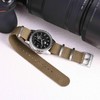 BISONSTRAP Nylon Watch Straps for Men, One-Piece Military Watch Bands,