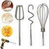 3 Pcs Hand Mixer,Stainless Steel Kitchen Mixer Handheld Attachments Set