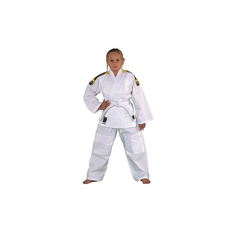 KWON Junior Judo Children's Martial Arts Uniform, white, 120