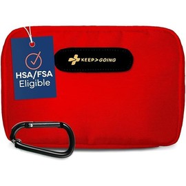 KEEP>GOING Travel GoKit - First Aid Kit with Essential Supplies for Travel:_Fierce Red