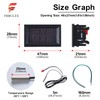 FBBULES LED Digital Thermometer with 2 Waterproof Metal Probes DC