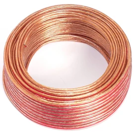 Transparent Speaker Cable 2x0,5 mm – CCA – Audio cable – 25 m – Cable