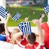 Pack of 50 Greek Hand-Held Flags 21 x 14 cm