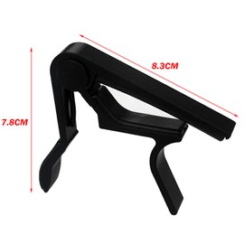 Premium Alloy Capo Quick Change Trigger Clamp for Guitar Banjo Ukulele (White)