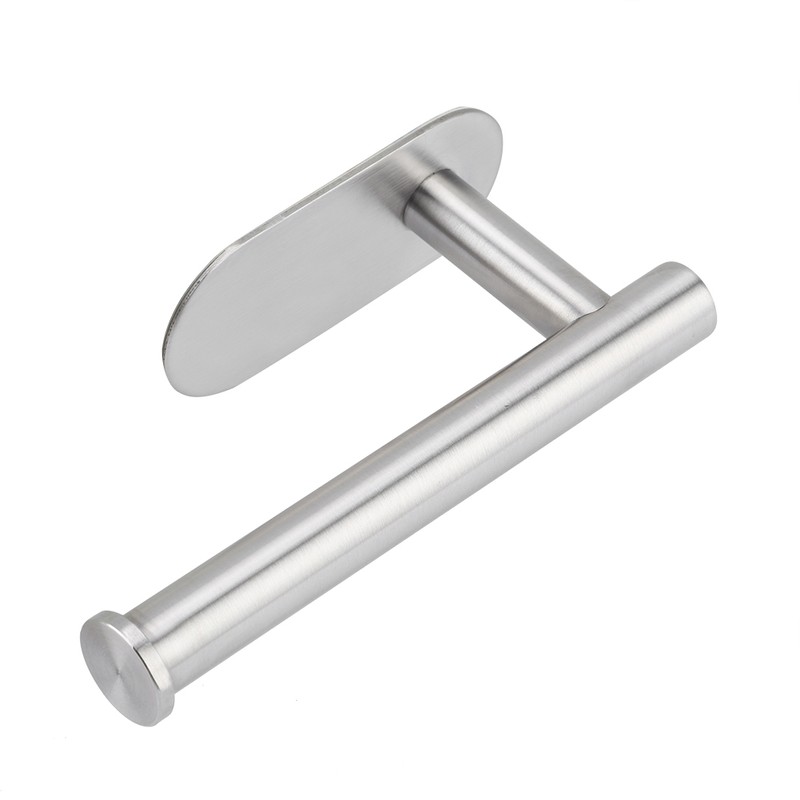 Wall Mount Single Toilet Paper Holder Stainless Steel Tissue Roll