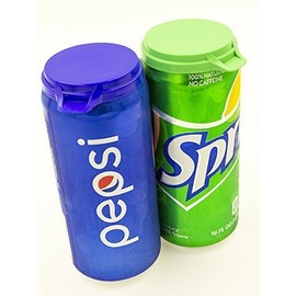Eight Premium USA-Made Blue Soda Can Covers Lids for Carbonation Preservation – Can Toppers for Soda