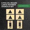 Fox Valley Paint 6Pcs Oil Board Stencils Set 47"x17" -