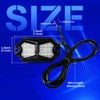 GZ5CG Led Rock Lights White 6 Pods 18LEDs 210 Degree