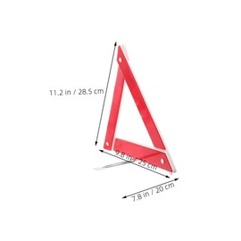 Mobestech 2pcs Foldable Reflective Triangle Kit High Visibility Roadside Safety Sign for Vehicles Compact Warning Triangles for Car Emergencies Essential Accessory