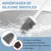 UBeesize Toilet Brush with Flexible Brush Head and Silicone Bristles,