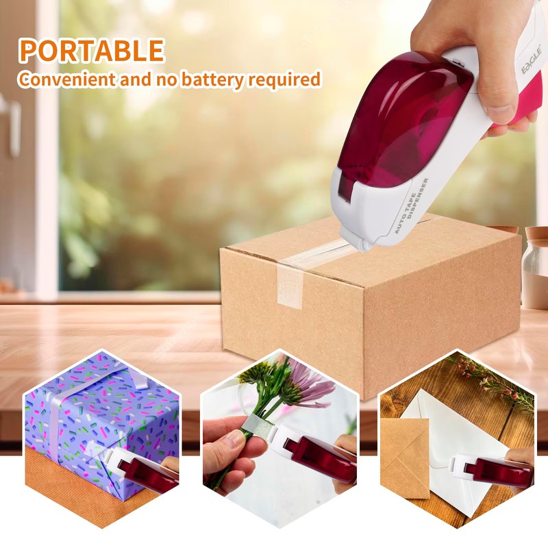 Eagle Automatic Tape Dispenser and Tape Gun. Free 1/2" (12