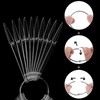 200pcs Clear Pointed Shaped Nail Polish Swatch Stick Nail Swatch