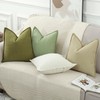 Madizz Set of 2 Patterned Chenille Cushion Covers Soft Short