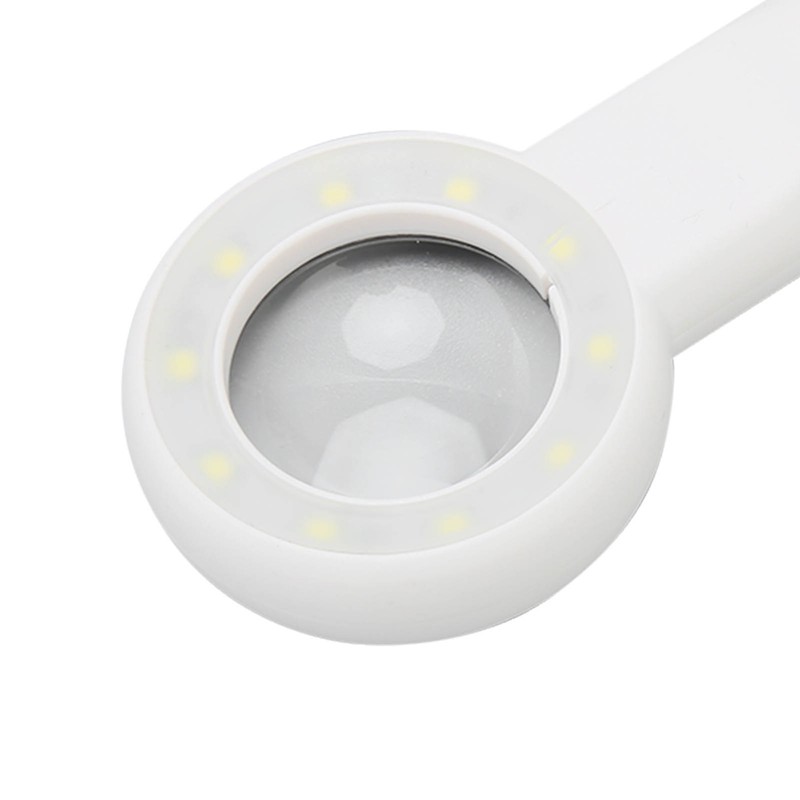 Magnifying Glass 11X Rechargeable 3 Levels Brightness Portable Handheld Magnifier