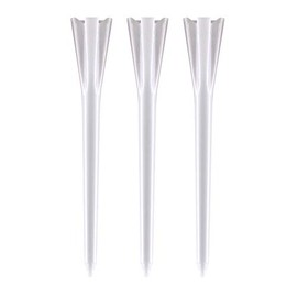 IZZO Golf Plastic Golf Tees, 1.5 Inch, White, 100 Pack