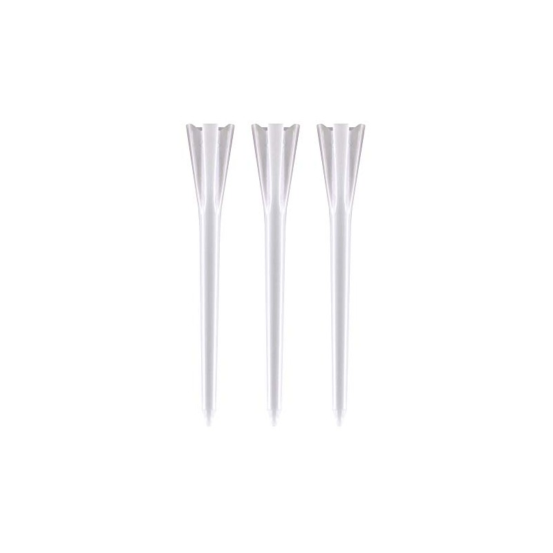 IZZO Golf Plastic Golf Tees, 1.5 Inch, White, 100 Pack