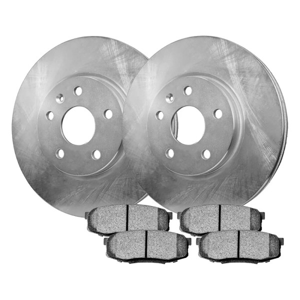 HQ Brakes Front Ceramic Brake Pad & Rotor Kit for