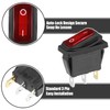 X AUTOHAUX Interior AC 250V/20A LED Rocker Switch On-Off 3