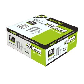 meite meite 18 Gauge 1/4-Inch Narrow Crown Staples, 7/8-Inch Length Heavy Duty Galvanized Upholstery Staples for Electric or Pneumatic Narrow Crown Staple Guns (4,000 PCS)