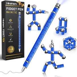 Gifts for Teens, Stocking Stuffers for Adults Men Fidget Pen Toys Gift for Ages 14 and Up, Multifunction Pen Christmas Anniversary Birthday Gifts for Men Husband Him Teens, White Elephant Ideal Gadget