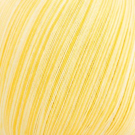 Gründl Crochet Yarn 100 Ombre (Mercerised Cotton Yarn for Crocheting 100% Cotton, 100 g/566 m, Needle Size: 1.5-2, 1 x 100 g), Lemon