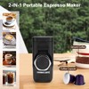 DIVINOCAFFÉ Mini Espresso Machine, Portable Espresso Maker Compatible for Capsules