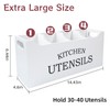 Karisky Kitchen Utensil Holder with Drainage Bottom, Extra Large 4