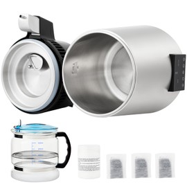 Happybuy Water Purifier with a Generous 1.1-Gallon Capacity. It Features a 0.3-Gallon per Hour Output, 750W Power, and 0-99H Adjustable Timing