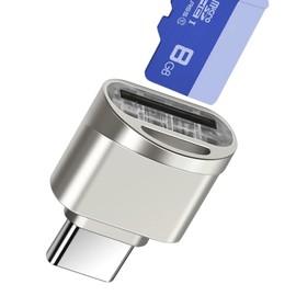 USB C Card Reader Portable Adapter,Type-C Micro SD Card Reader Super Speed Technology, Supports Micro SDXC, Micro SDHC,Mac OS X and Andriod