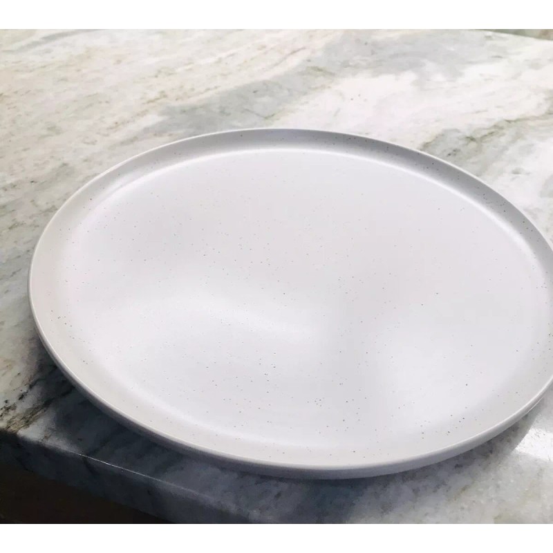 Studio 3B Mio 10.5” Ceramic Serving/Dinner Sea Salt Plate Bed