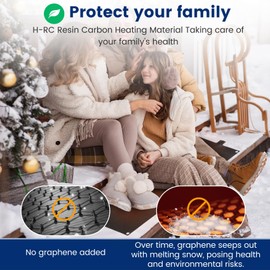 Bullro Heated Snow Melting Mats - Heated Outdoor Mats for Walkways - Electric Snow Melting Mats for Decks and Sidewalks(30” x 10")