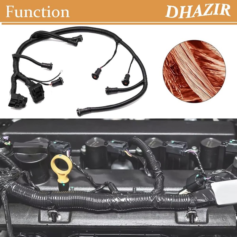 FICM Engine Fuel Injector Module Wiring Harness Compatible with 2003-2007