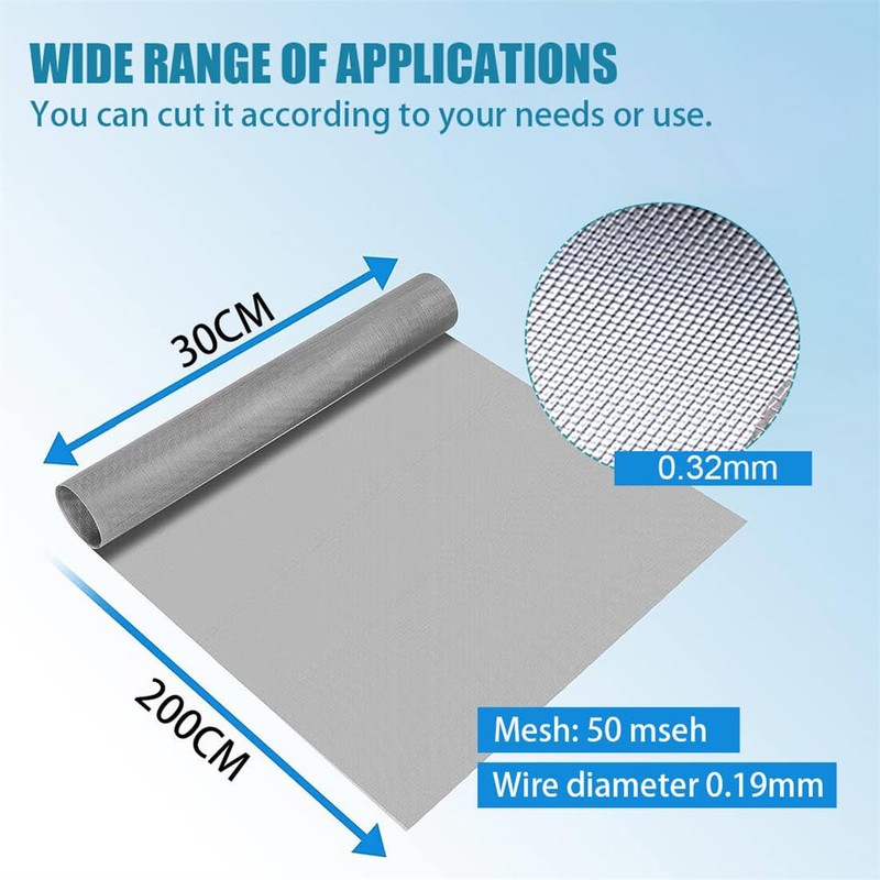 Wire Mesh Air Vent Mesh Cover 30 X 200CM 304