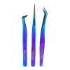 Pinzas Para Extensiones De Pestanas 1x1 Calibradas + Estuche