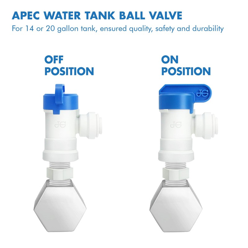 APEC Water Systems Tank Ball Valve (3/4" NPTF, 1/4" Output)