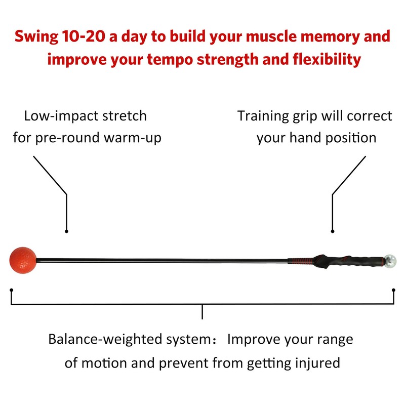 Asyxstar Golf Swing Trainer Aid - Golf Training aid Power