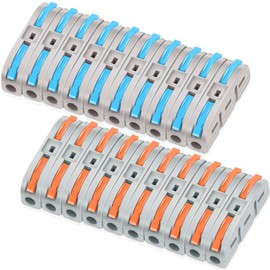 20PCS Conductor Compact Connectors Lever Wire Nuts, Electrical Connectors Wire Terminals for Any Circuit Inline Splices 28-12 AWG SPL-1
