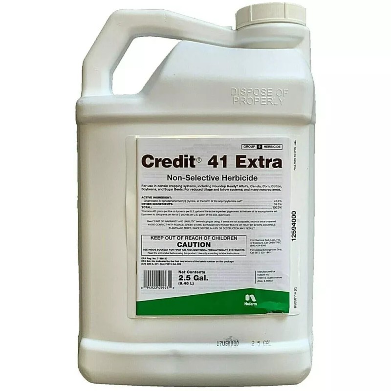 Nufarm Credit 41 Extra Glyphosate 41% Herbicide with Surfactant -