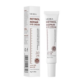 Retinol Eye Cream With Retinol Serum & AHA 30% & BHA 2% -Under Eye Cream For Dark Circles Puffy Eyes Wrinkle Anti-Aging Eye Creams Retinol Serum Moisturising Anti