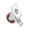 5'' Caster Wheel, Double Locking, Swiveling with 4 Hole Mounting