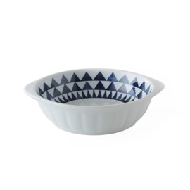Hasamiyaki Au Gratin Dish / Small Bowl, Triangle, Approx. W 6.7 x D 5.5 x H 1.6 inches (17 x 14 x 4.2 cm), 13.8 fl oz (355 cc)