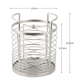 yagiya Utensil holder for Kitchen Counter, Large Cooking Utensil Holder with Wooden Base or Metal base Easy to Dry Kitchen Countertop Utensil Organizer suit for kitchen office (B)