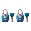 Master Lock 4689T TSA Approved Keyed Lock, 2 Pack, Colors