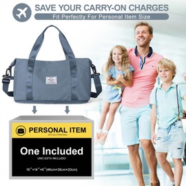 Women Travel Duffle Bag Sport Gym Tote Bag for Women Weekender Bag Carry on Bag Beach Bag Overnight Bag Waterproof Luggage Bag Expandable Lightweight Version,H5- Royal Blue