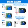 433MHz DC 12V 1K RF Relay Receiver Module with Transmitter